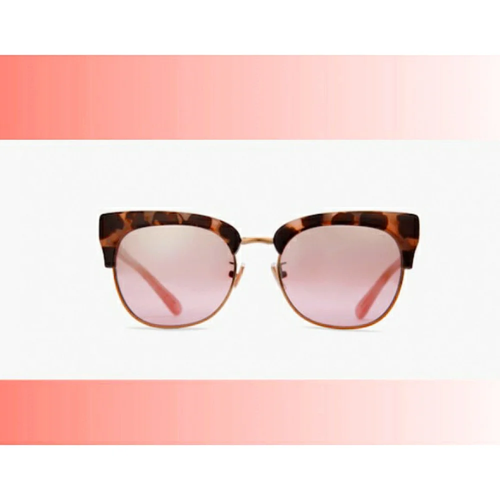 COACH SEMI RIMLESS PINK TORTOISE BOBBI SUNGLASSES ALL SEASONS - Picture 2 of 9